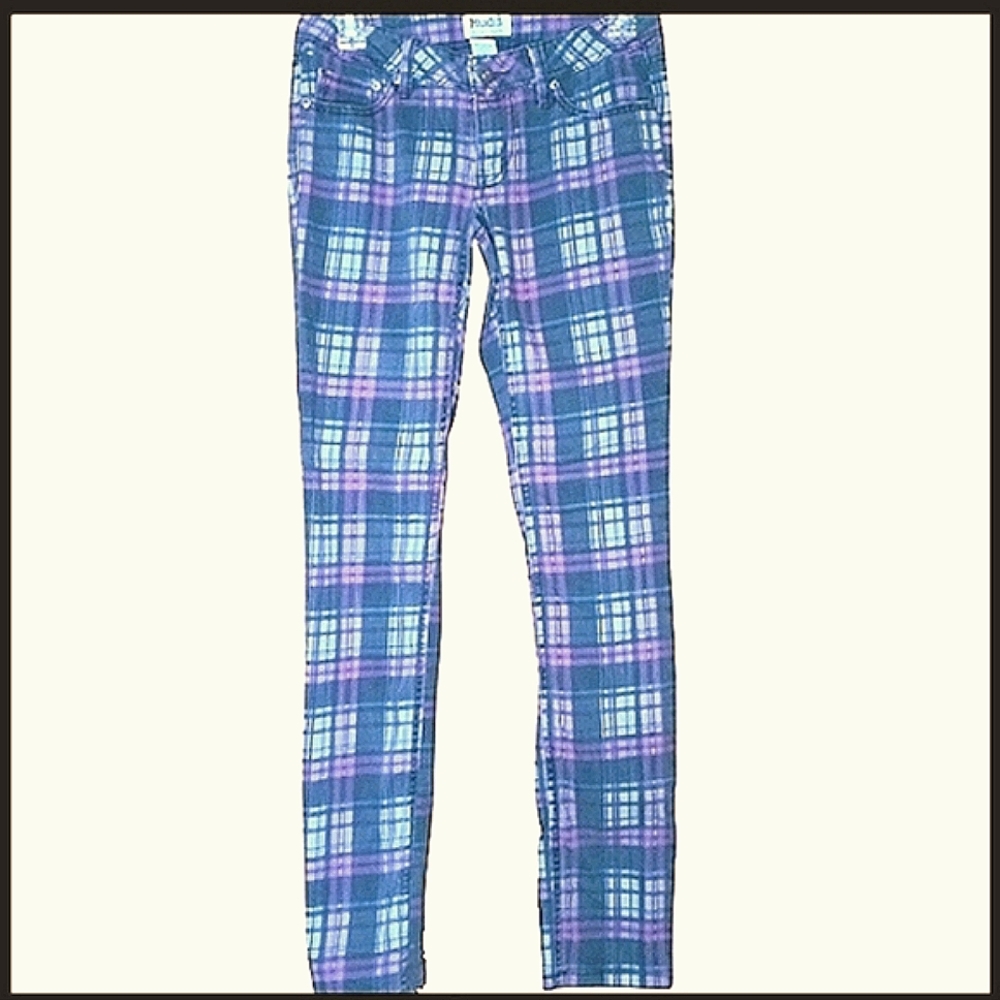 Retro Mudd Y2k Plaid Grunge Low Rise Pants